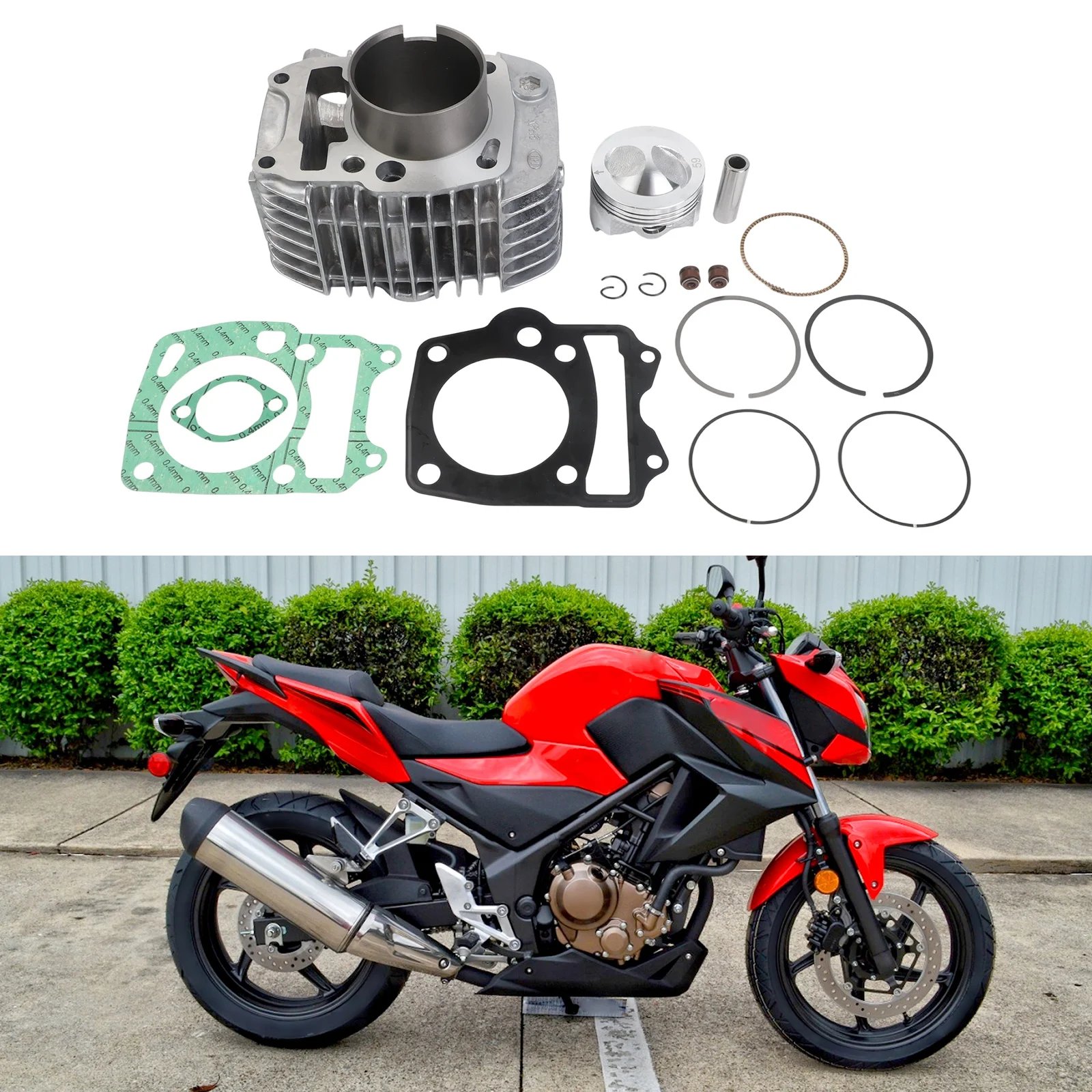 

Alloy Engine Cylinder 59MM Engine Cylinder Easy Installation Engine Sleeve Cylinder Cylinder Diameter 59MM Engine Repair