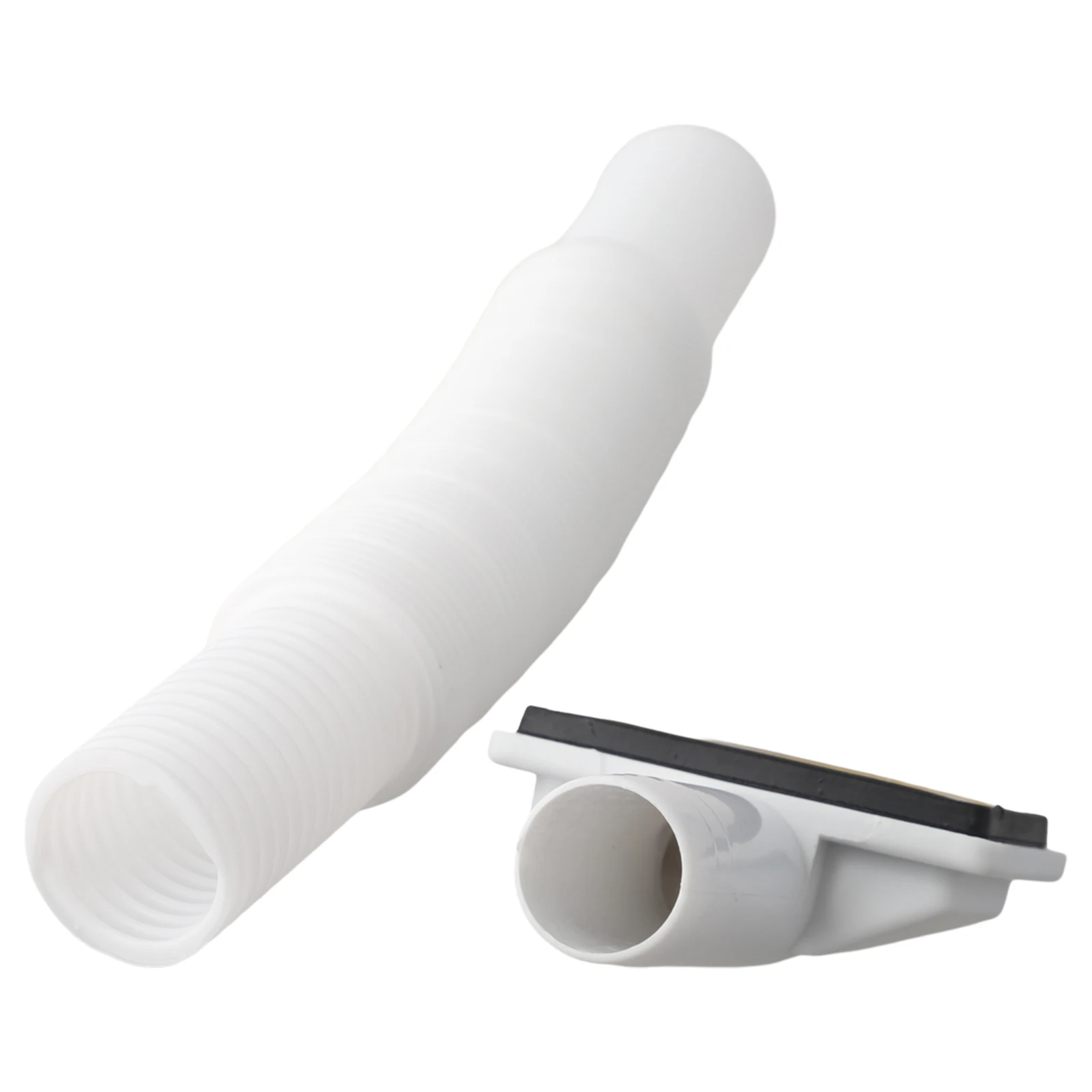 

Adaptable Sink Drain Hose Filter Waste Pipe White Overflow Pipe Outer Diameter 28MM PP Construction SUS304 Material