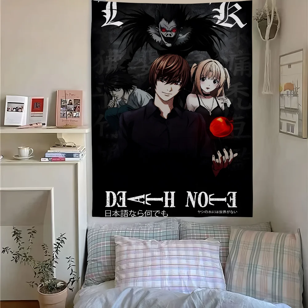 

Anime D-Death N-NoteS Colorful Tapestry Perfect For Home&Living Bedroom Decor Wall Art Backdrop Banner