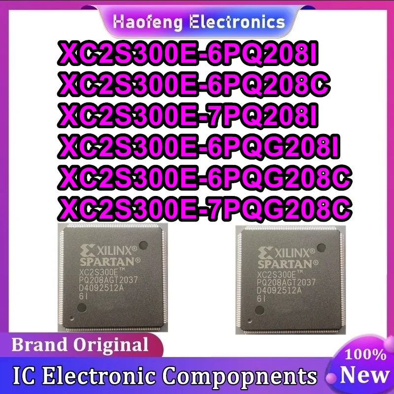 XC2S300E-6PQ208I XC2S300E-6PQ208C XC2S300E-7PQ208I XC2S300E-6PQG208I XC2S300E-6PQG208C XC2S300E-7PQG208C QFP208 Chip IC in magazzino