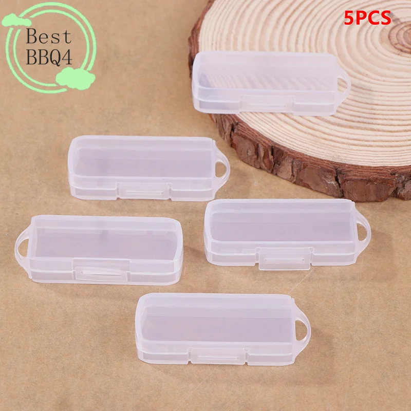 (BBQ4)5pc PC USB Flash Drive Cases Contemporary Style Storage Boxes With Lid For OTG Rotating Drives Home Organization Storage B