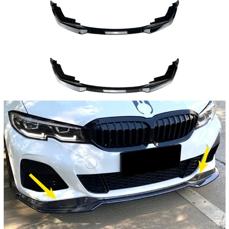 

Gloss Black Car Front Bumper Splitter Lip for BMW 3 Series G20 2019-2022 M Sport MP Diffuser Guard Body Kit Automobile Parts