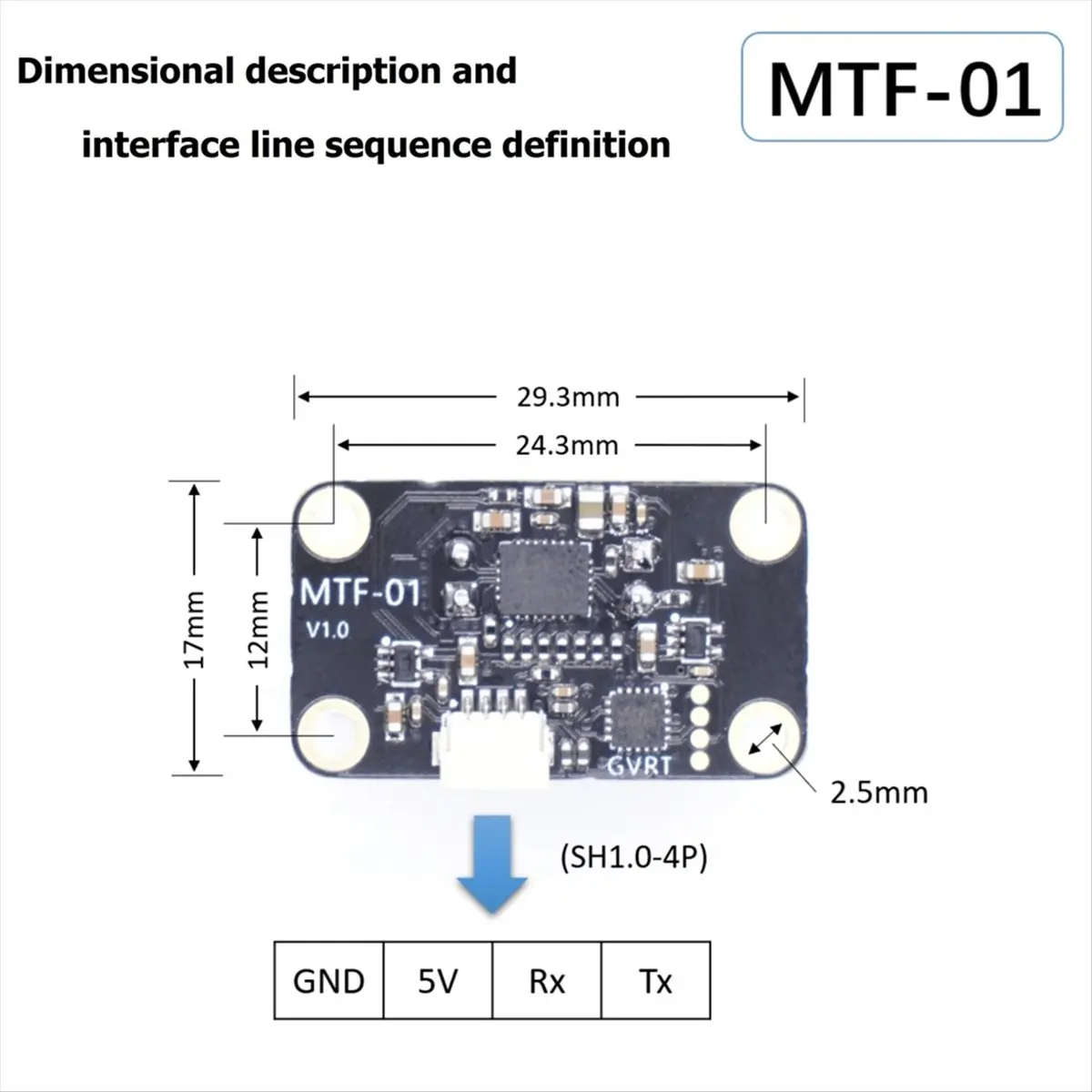 scls-mtf-01-光学センサーモジュール-pmw3901-光学センサー-uav-測位-8m-レーザー測距機能内蔵