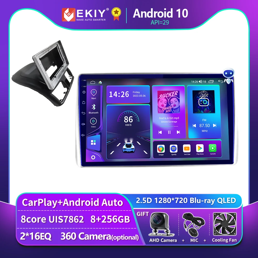 

EKIY T900 QLED Android Car Radio For NISSAN SENTRA 2001 - 2006 Smart Multimidia Player CarPlay GPS Navigator Stereo No 2Din DVD