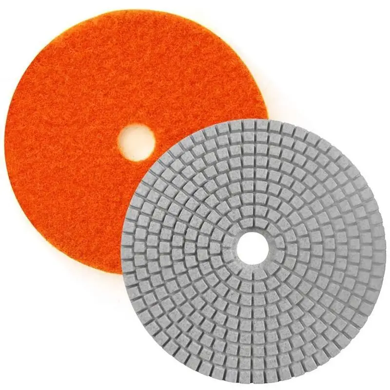 8 Zoll 200mm Nass-Granit-Polierpads für Betonschleifer, Marmor-Arbeitsplatten, Boden, Glas, Quarz Polier- und Schleifscheibe 1 Stück – Detail 6