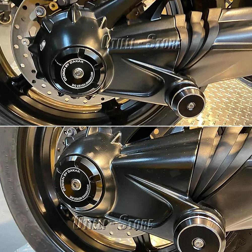 

Motorcycle Accessorie Rear Fork Axle Sliders Frame Crash Protector Pad Cap For BMW R NINE T Scramble R9T RNINET Pure Urban Racer