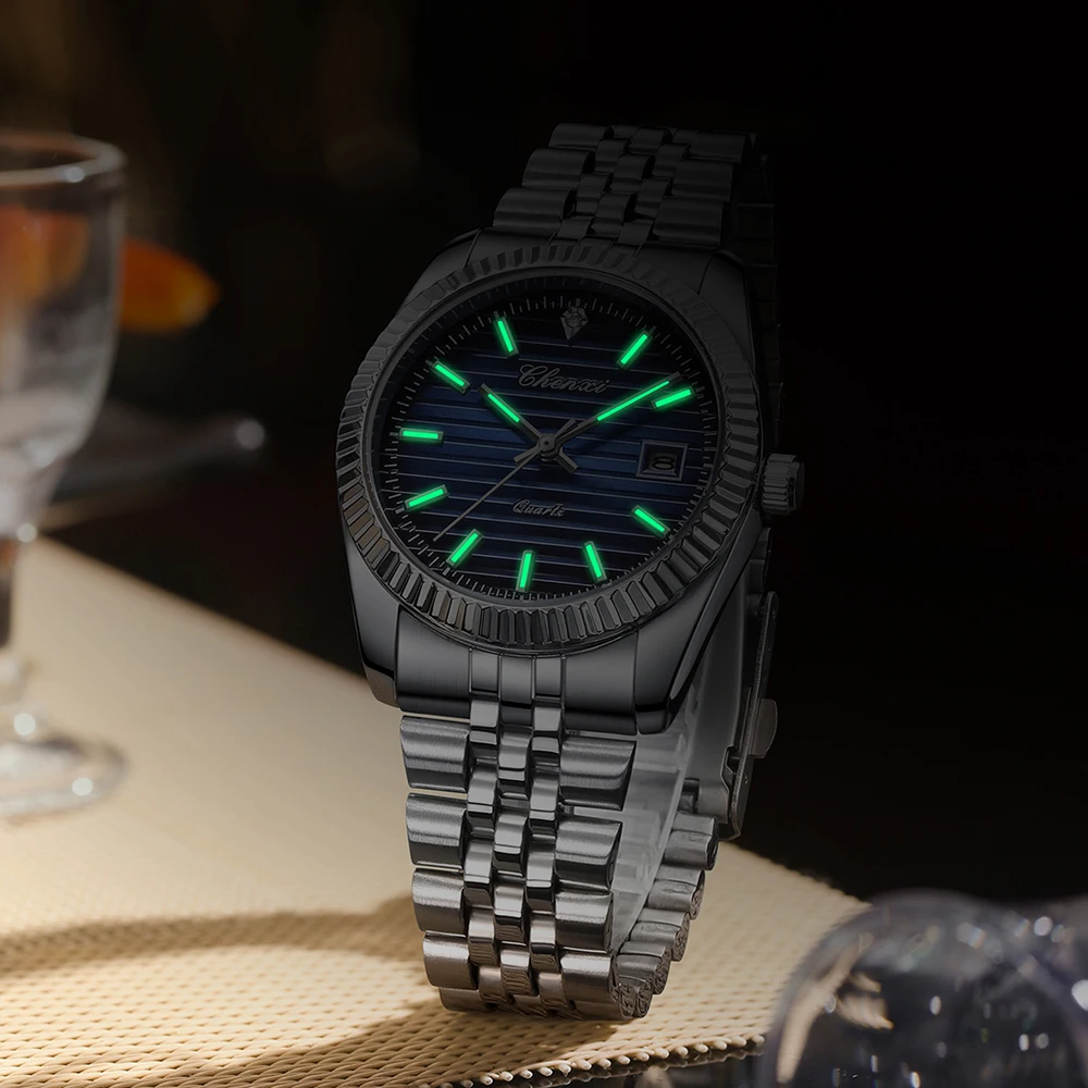 CHENXI New Man Watch Business Elegant Waterproof Luminous Quartz Clock Stainless Steel Watches Luxury Men 2024