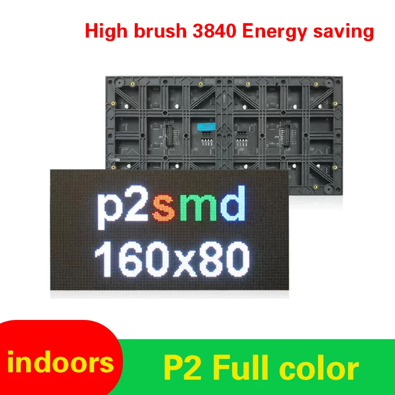 

Indoor P2 high-brush LED display, electronic advertising screen, full-color large-screen, large-screen engineering board