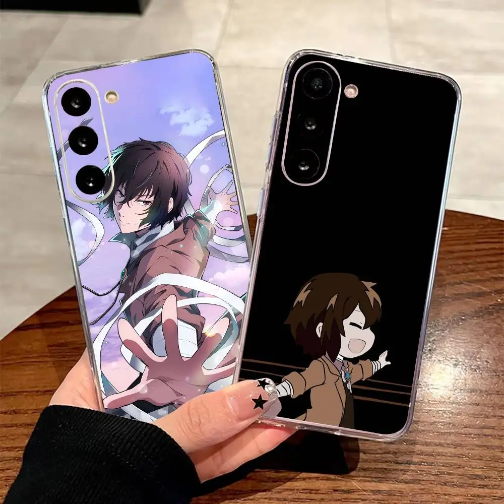 Anime Bungo Stray Dogs Dazai Osamu  Phone Case For Samsung A05 A54 A34 A24 A14 Cover Transparent Silicone Phone Cover