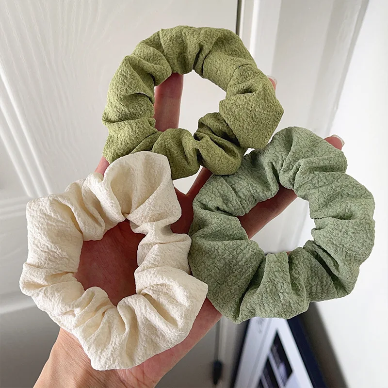 Candy Color Hair Scrunchies for Women Girls Cute Elastic Hair Ties Bands Headband Rubber Bands Hair Accessories