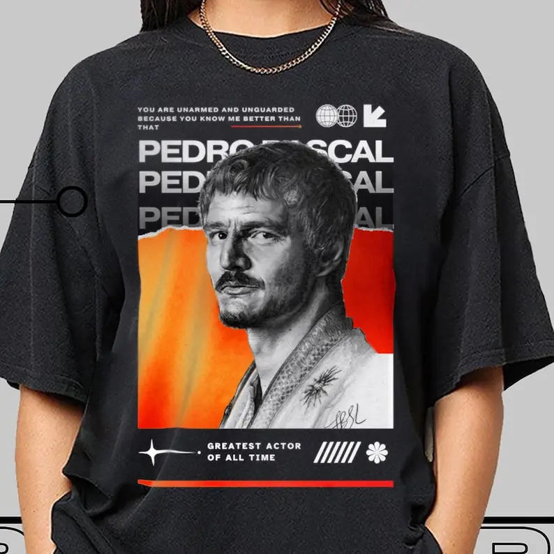 Pedro Pascal T-Shirt, Vintage Pedro Pascal Fan Shirt, Pedro Pascal Tee, Halloween Fan Merch