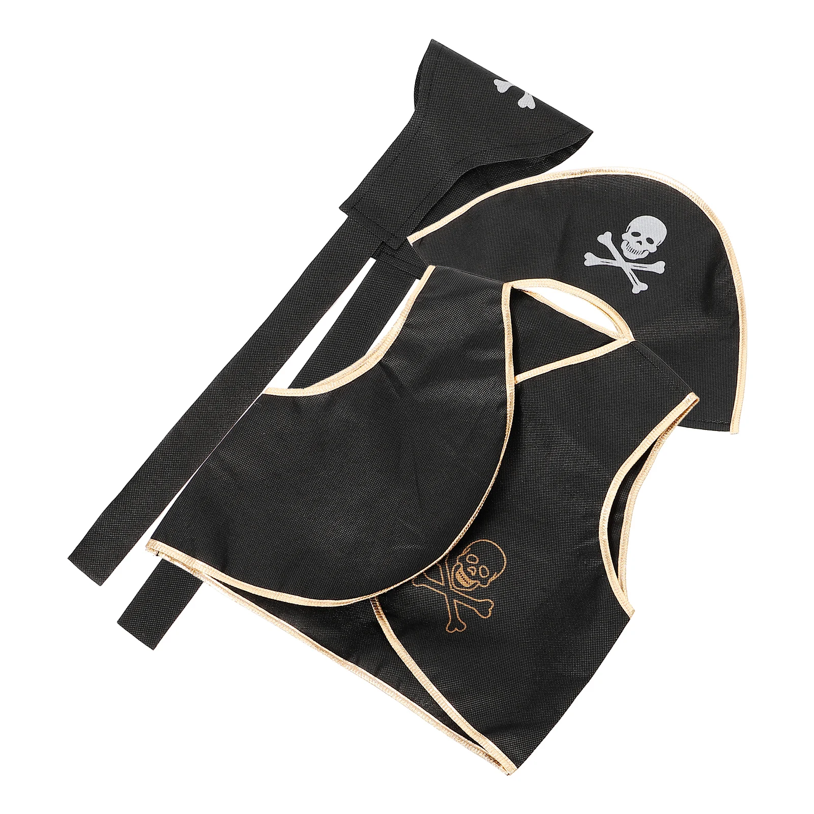 

2pcs Eyepatch Hat Set Costume Comfortable Universal Pirate Costumes Accessories For Carnival Party Cosplay Creative