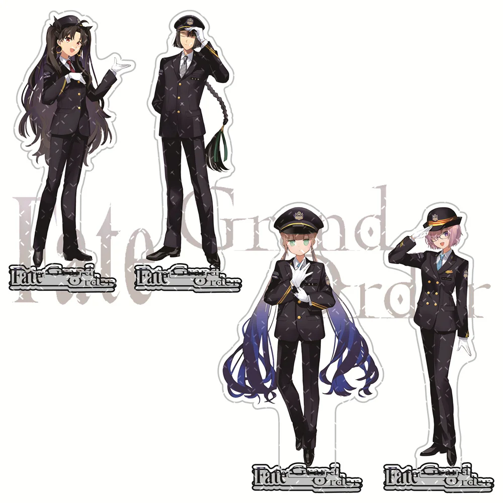 مصير/الطلب الكبير (FGO) 15 سنتيمتر حامل أكريليك Mashu Kyrielight ، Ritsuka Fujimaru أنيمي تحصيل البضائع سطح المكتب الديكور #1