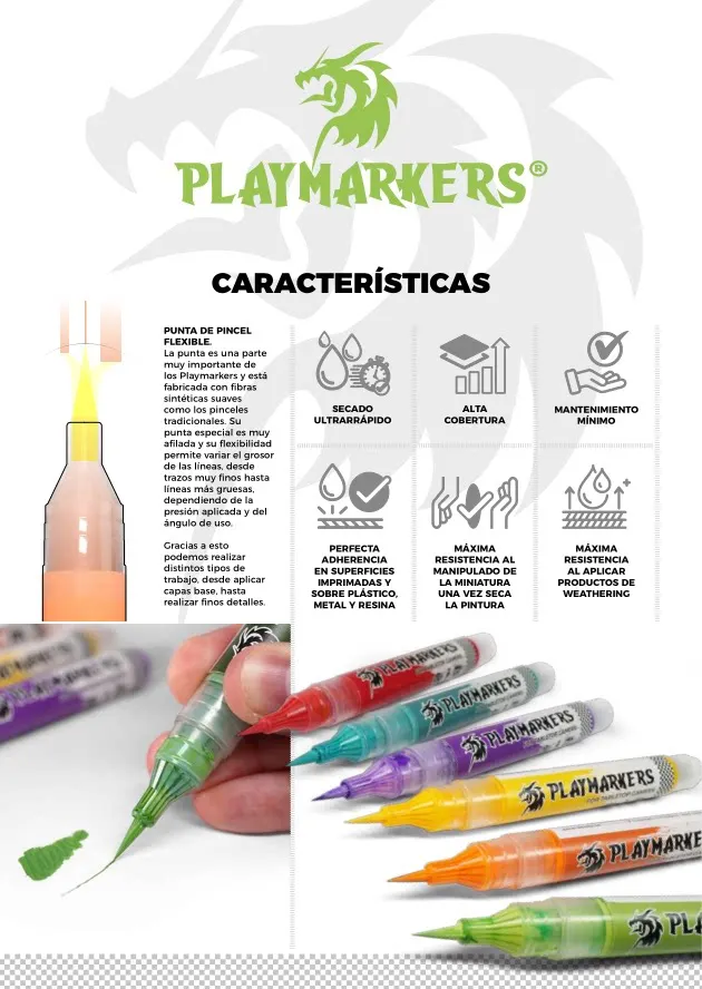 Spanish AK PLAYMARK Board game sseries marker pen Coloring Figurine Model 3D Printer Parts