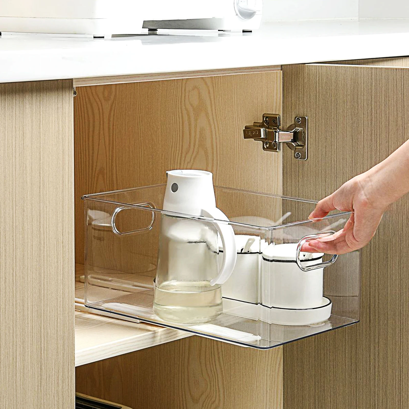 

4Pcs Self-Adhesive Drawer Track Rail Sturdy Drawer Slide for Furniture Improvement DIY Slide Rails Easy Installation No Tools