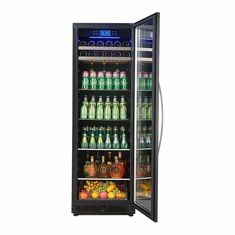 Profession Elle Benutzer Definierer Wine Kühlschrank Freistehende Holz Regale 168 Bottles Capacity Elektrische Anzeige Glass Door