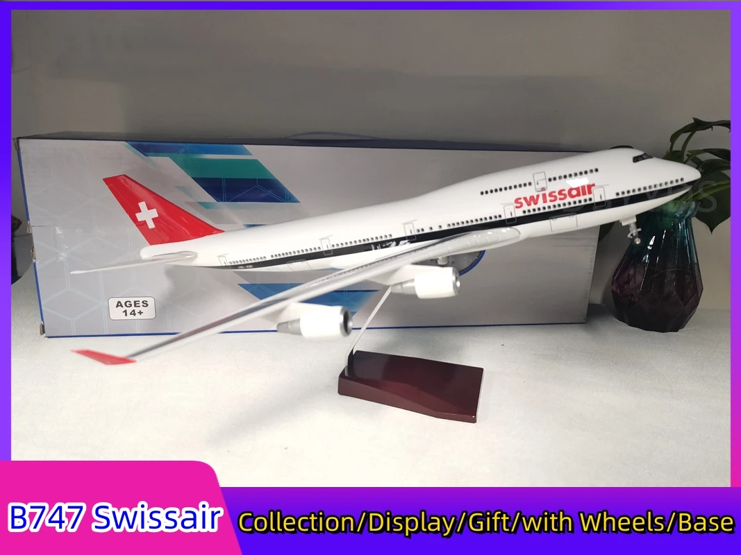 

1/160 Scale B747 Series Airlines Airplane 47cm Model Plane With LED & Wheel & Landing Gear Aviation Collected Room Display Gift