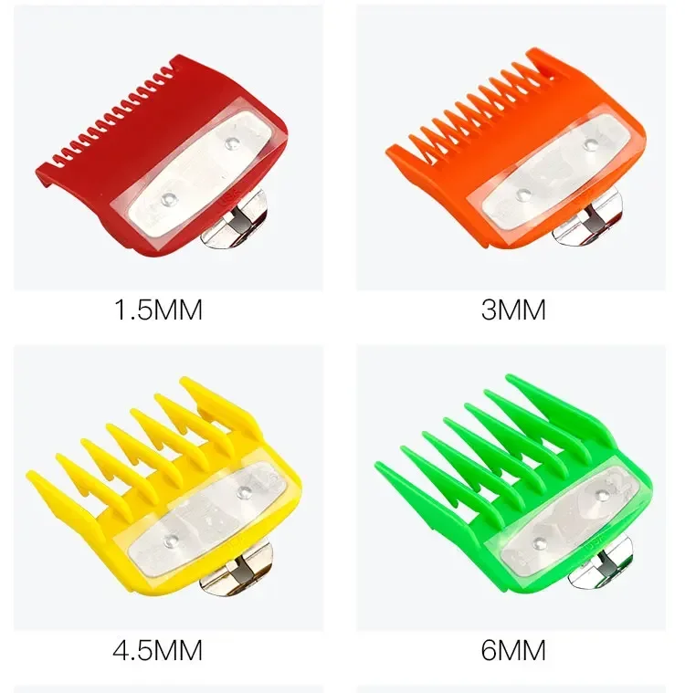 8/10 Stück Haarschneidemaschine Limit Guide Kamm für Wahl und Kemei Trimmer Universal Barber Guide Kamm Haarschnitt Werkzeug Clipper Limit Kämme – Detail 28