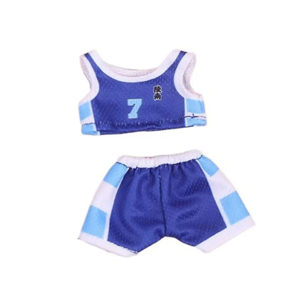 Sport Uniform Doll Basketball Outfit T-Shirt Pant Plush Doll Sports Clothes Mini Anime 20cm Cotton Doll Clothes Children's Gift