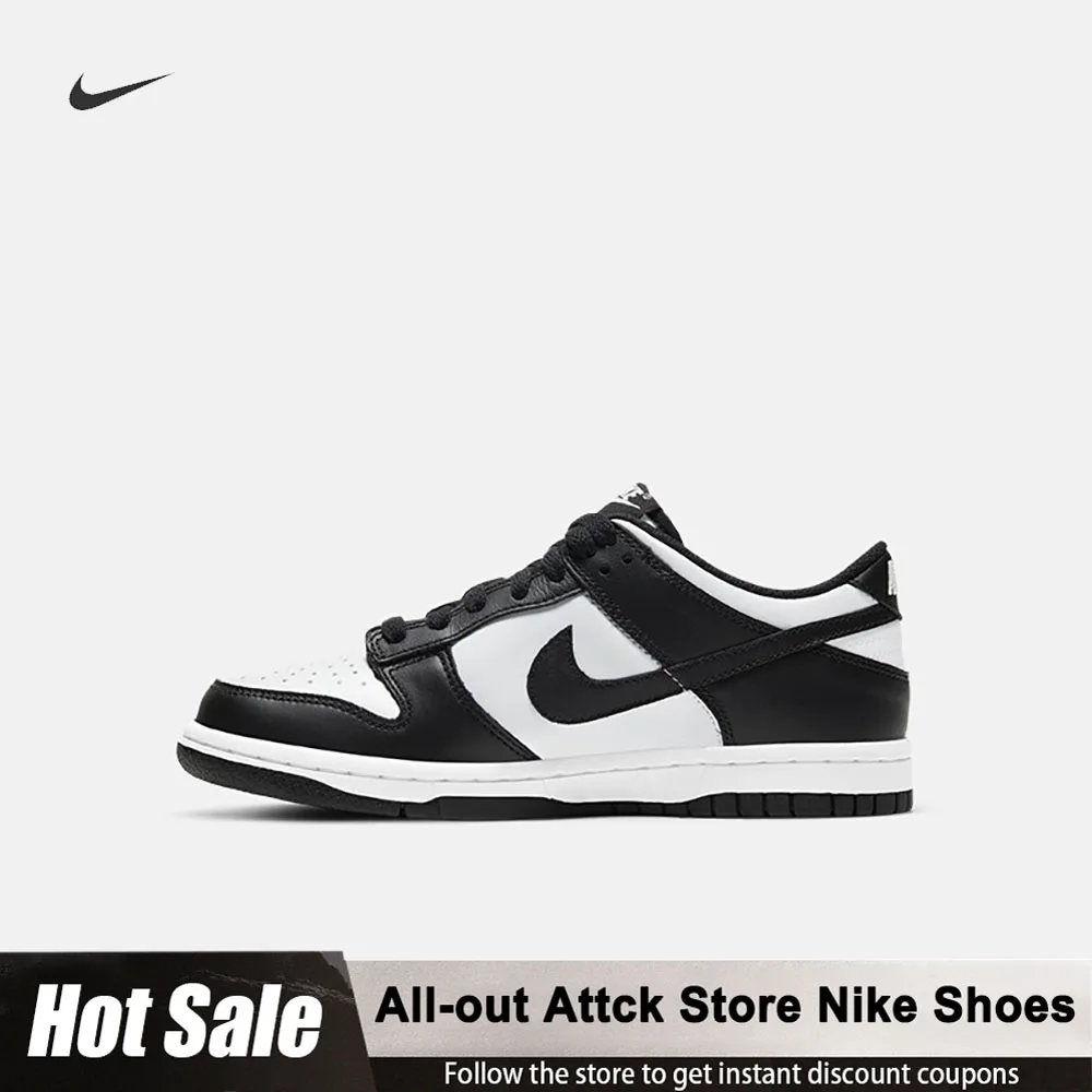 

Nike Dunk Low (GS) Black White Panda Летние новые стильные удобные и универсальные повседневные туфли с низким берцем CW1590-100