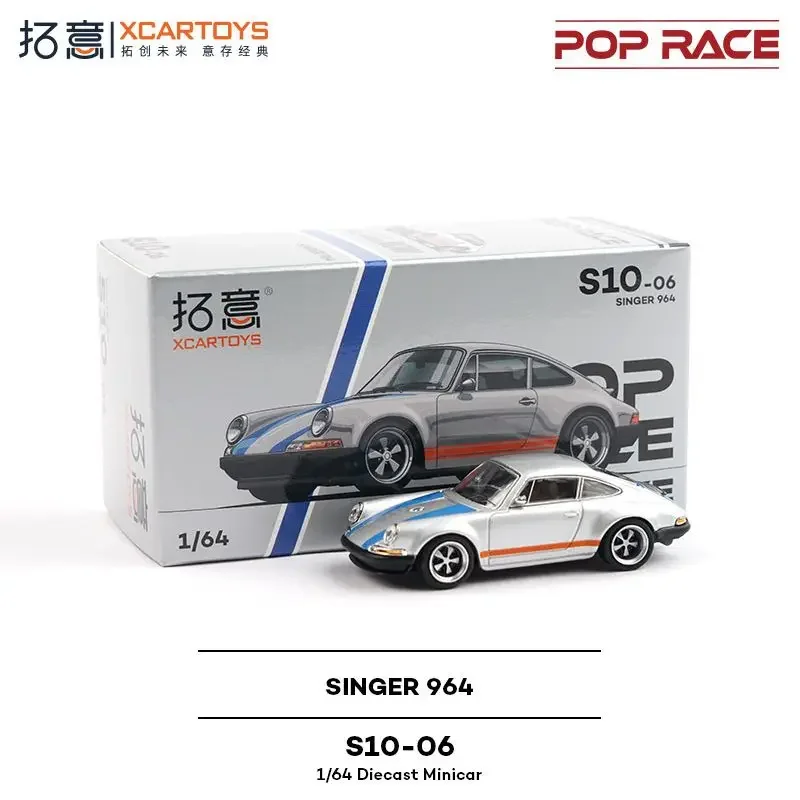 

POP RACE 1:64 Porsche SINGER 964 Supercar Collection Alloy Diecast Car Model Collectible Vehicle