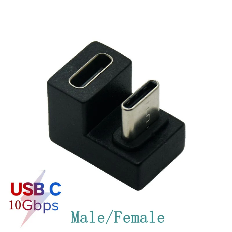 U-shape 5Gbps Naik Turun 180 Derajat Miring USB 3.0 USB2.0 TYPE-C Usb-c 10Gbps M/F Adaptor Konektor Ekstensi A Pria Ke Wanita