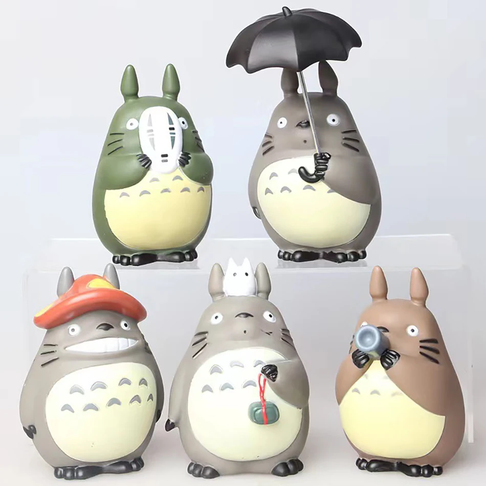 Hot cartoon My Neighbor Totoro Figuur Mini Standbeeld Leuk Speelgoed Kamer Ornamenten Kawaii Figuren Speelgoed Kid Geschenken Collectibles