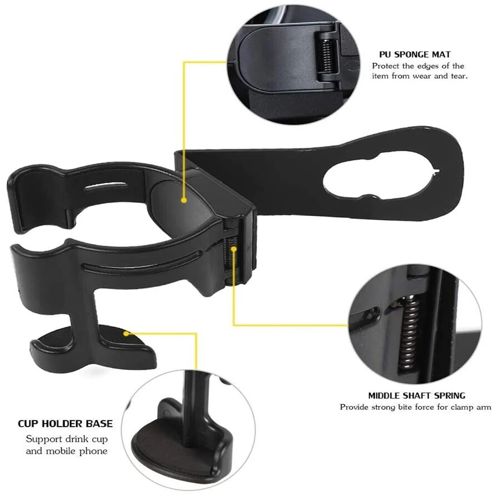 Car Multifunctional Water Cup Mount Bracket Mobile Phone Drinks Holder for Jeep Wrangler JK 2011-2017 Auto Interior Accessories