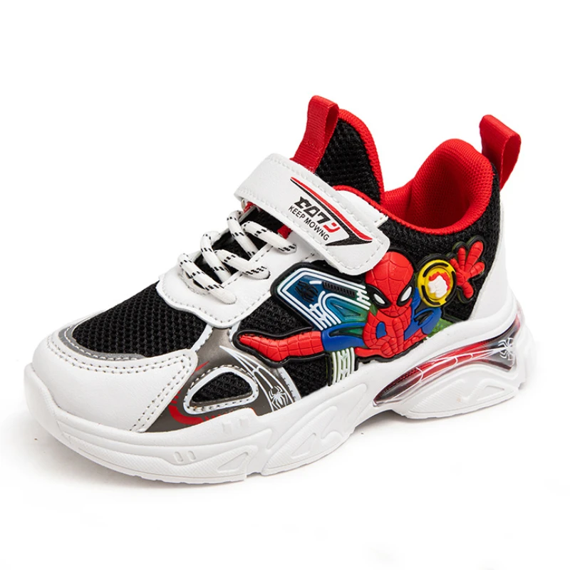 Scarpe per bambini Disney Fashion Cartoon Spiderman Sneakers per ragazzi scarpe sportive traspiranti scarpe da bambino antiscivolo scarpe da studente