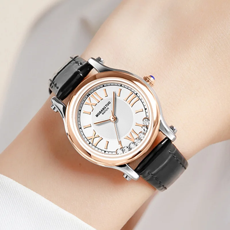 Luxury Fashion Women Watch Set Colourful PU Leather Strap Ladies Quartz Wristwatch Alloy For Ladies Gift Relogio Feminino