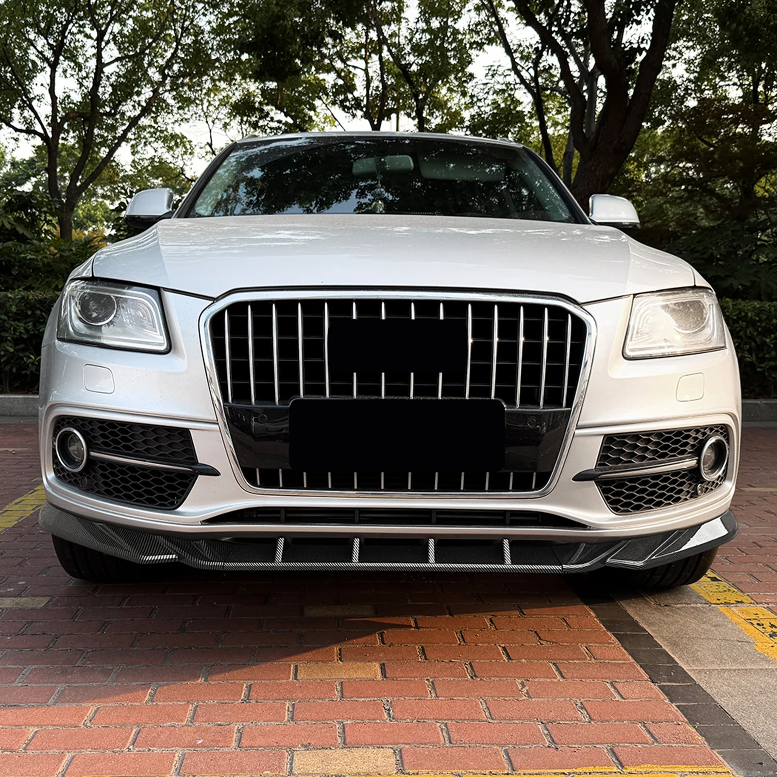 

Front Bumper Lip Lower Spoiler Lips Exterior Separator Splitter Canards Trim For Audi Q5 8R SQ5 Sline 2013 2014 2015 2016