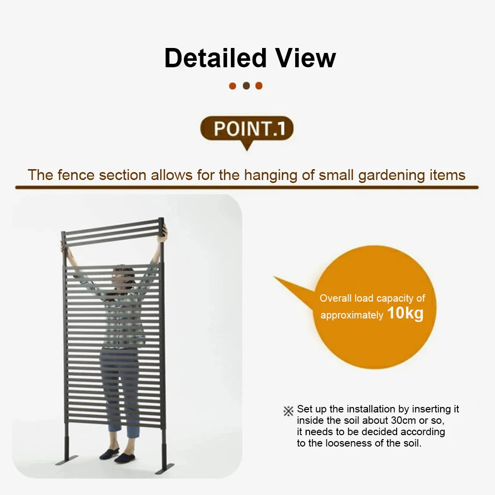 

3 Ft W X 4 Ft H Metal Outdoor Privacy Screen PE-Coated Steel Pipe Privacy Screen Fence Fence Panel for Balcony Patio Lawn Garden