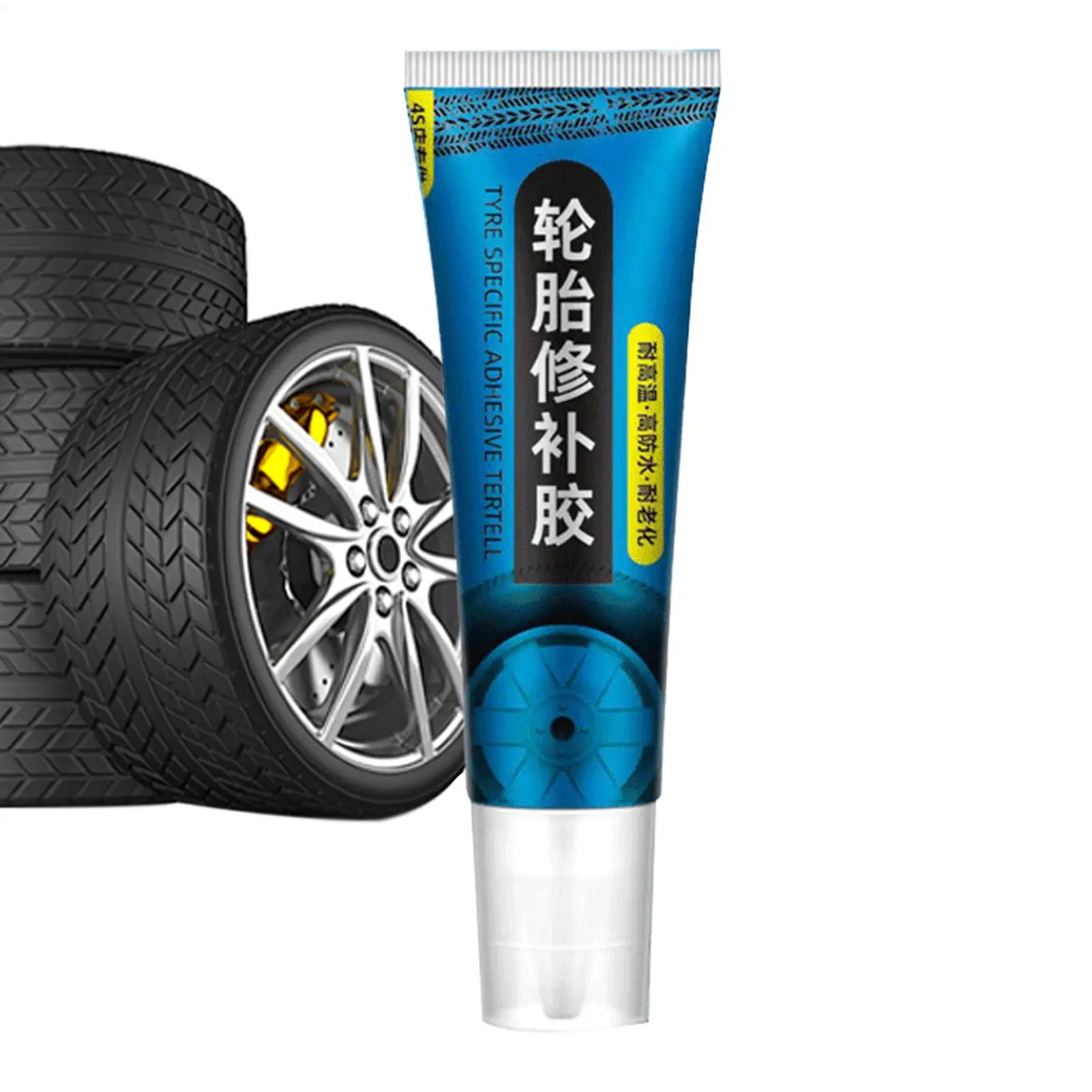 

1Pc Tire Repair Black Glue Liquid 60ML Strong Rubber Wear-resistant Non-corrosive Adhesive Instant Bond Leather