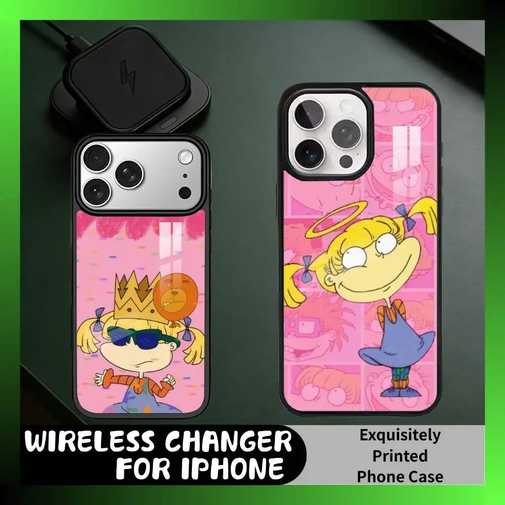 

Classic Cartoon A-Angelica-a Phone Case For iPhone17,16,15,14,13 Plus,Pro Max Magnetic For Magsafe Wireless Charging