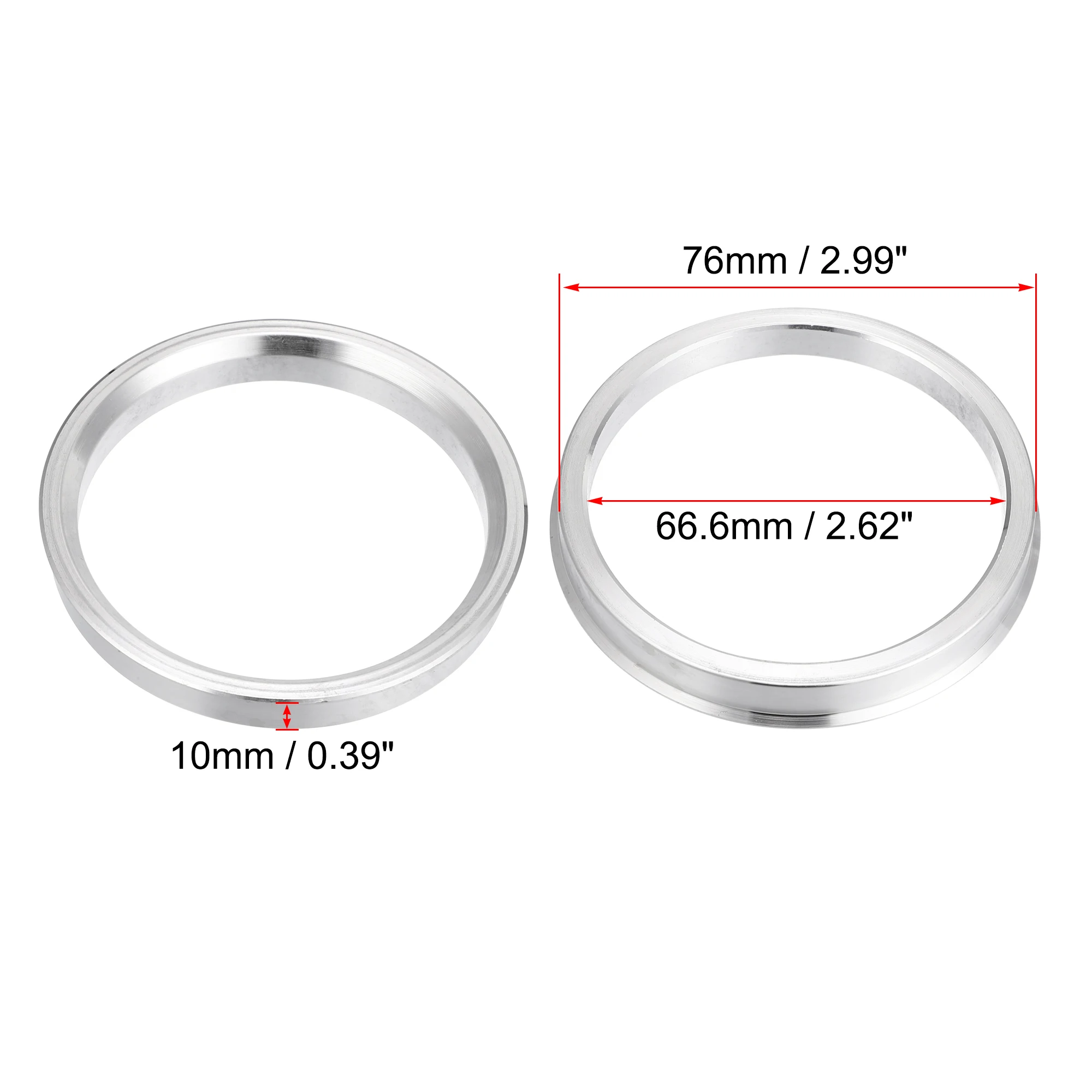 Uxcell 4 stücke od 58,1mm 63,4mm 64,1mm 65,1mm bis 54,1mm 57,1mm 66,6mm 93,1mm Auto Auto Nabe Zentr ier ringe Rad bohrung Mittel abstand halter