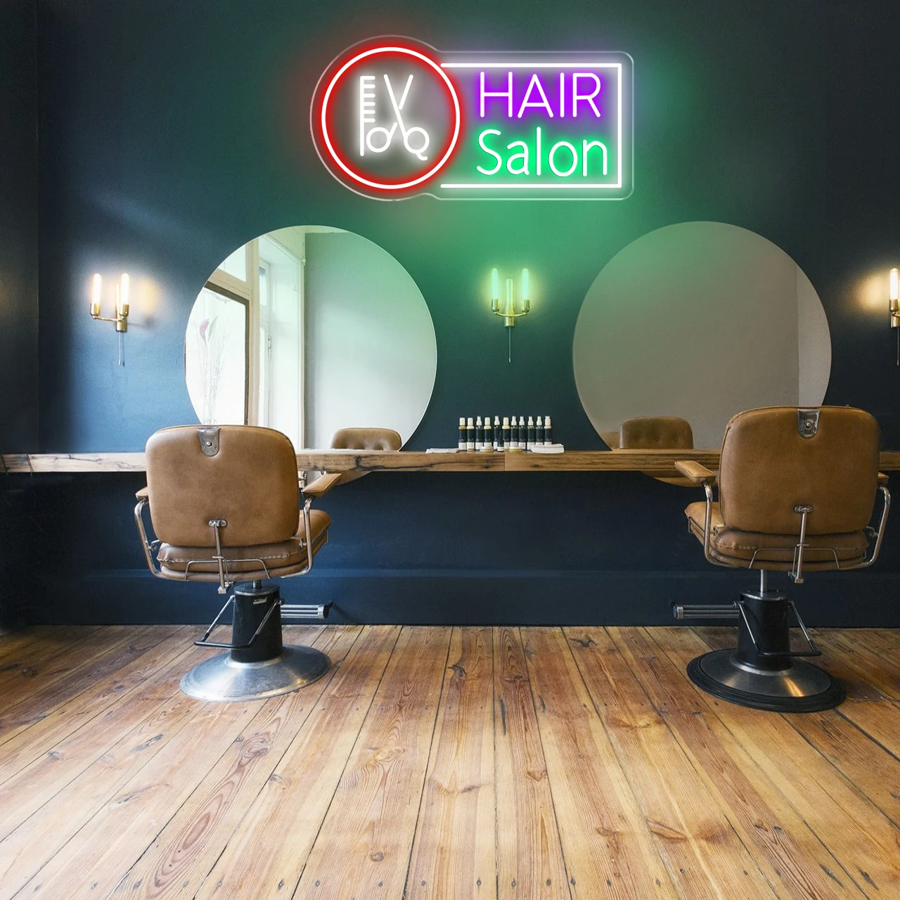 Custom Salon Neon Sign Beauty Hair Salon Signs Led Barber Shop Lighting Signboard Neon Business Plaque