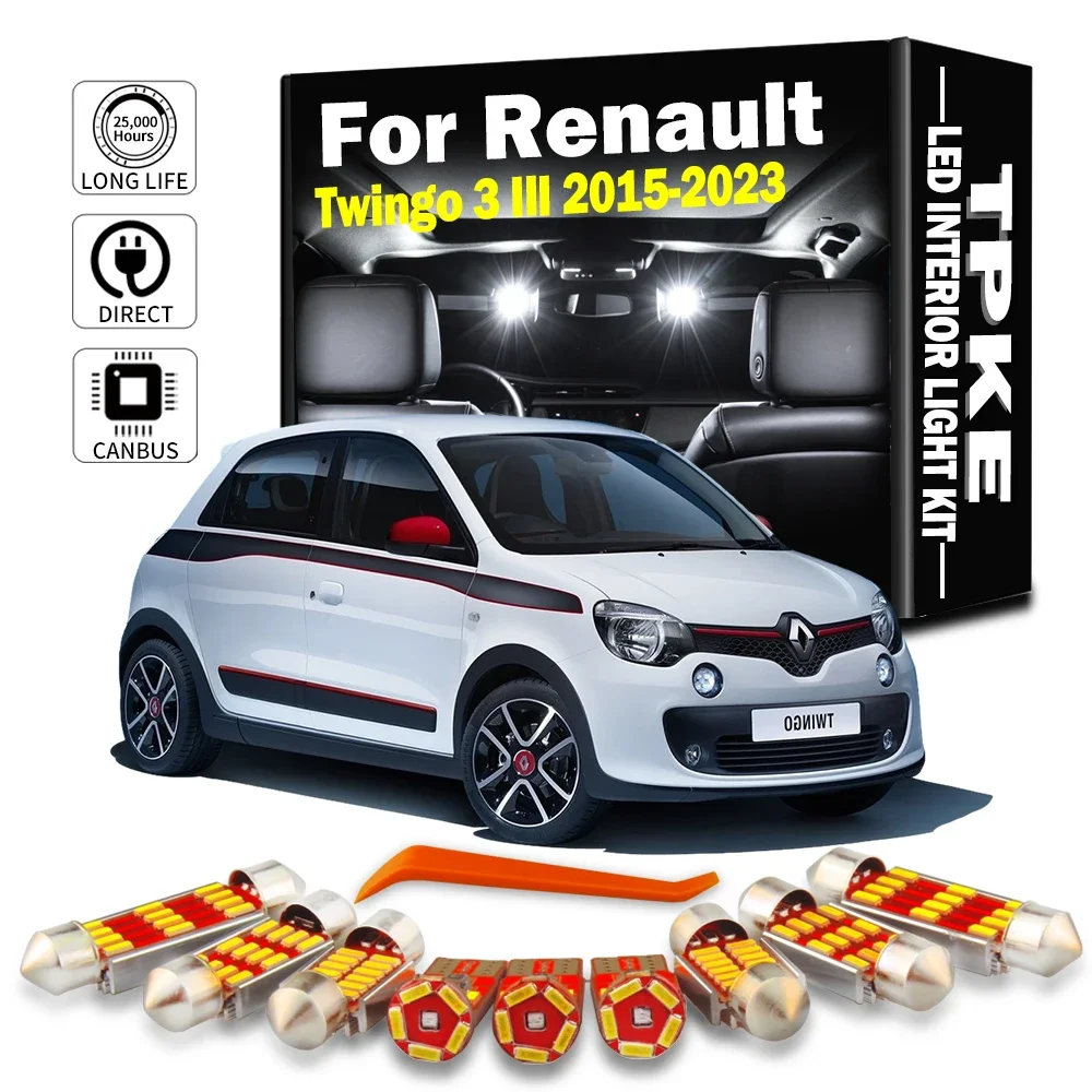 Высокое качество 4014 SMD светодиодная лампа для автомобилей Renault, внутренняя карта, купольный светильник