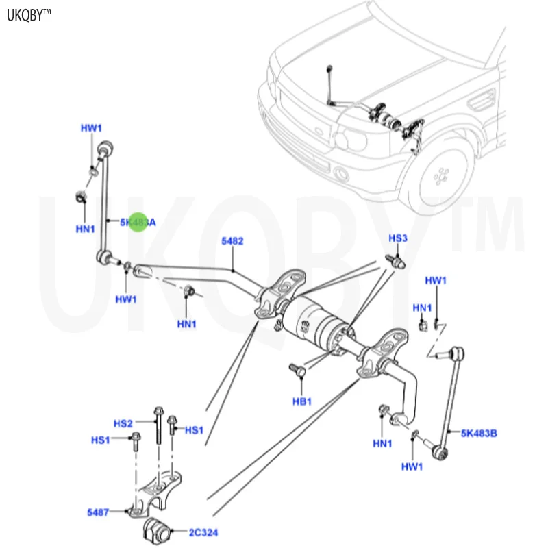 Ra ng e Ro v er Sp or t 2010-2013 RBM500140 connecting rod