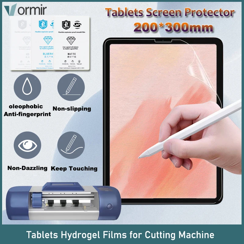 20pcs VORMIR Tablets TPU Hydrogel Sheets Universal Protective Film for iPad Flexible Screen Protector Movies for Cutting Machine