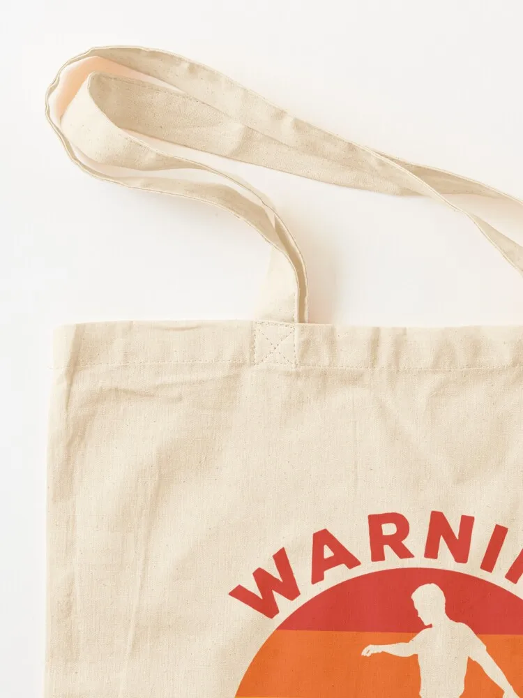 Warning I Kick Balls Funny Kickball Player Tote Bag Shopping bags shopper bag woman Women's shopper bag