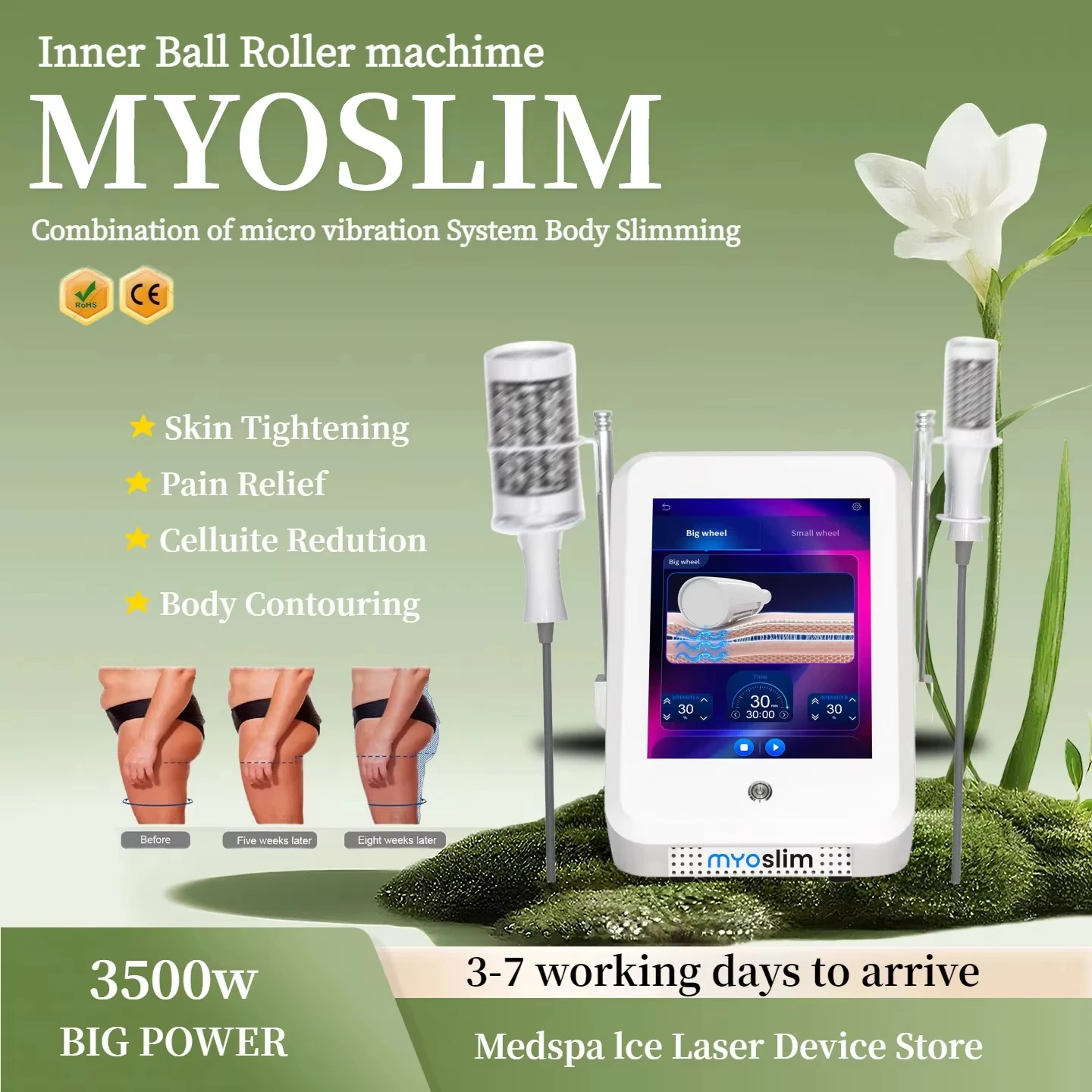 

Myoslim 15T 200HZ EMS машина для моделирования тела RF кавитация сжигатель жира стимуляция мышц роликовое массажное оборудование для тела