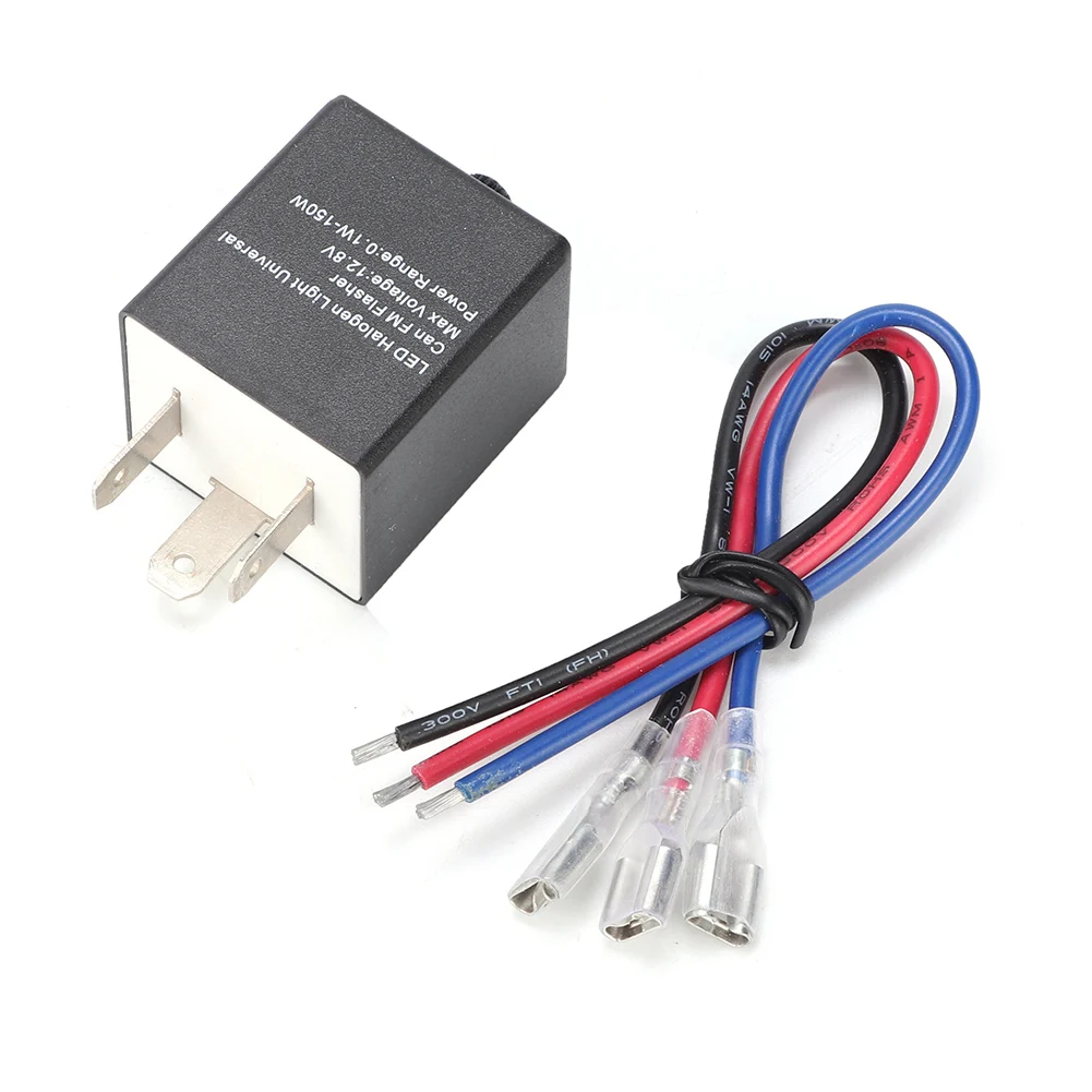 Universal 12V Motorrad Einstellbare LED Blinker Blinker Licht Blink Relais 150w Fahrzeug Motorräder Zubehör