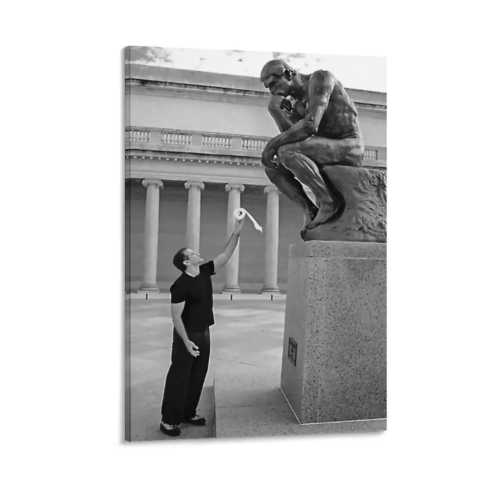 

Robin Williams Giving 'The Thinker' - Canvas Painting bedrooms decor canvas wall art decorative wall poster nordic home decor