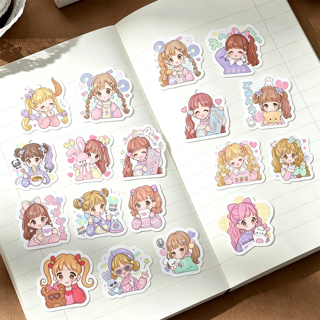 40pcs Creative Self-made Beauty Girls Sticker DIY Craft Scrapbooking Album Junk Daily Planner Decorative Planner Diary Vintage