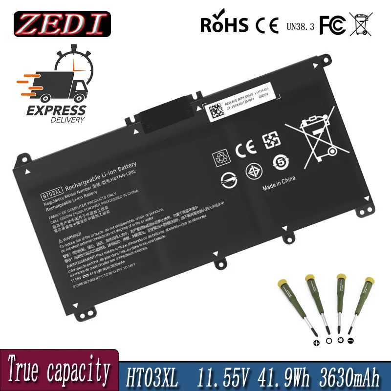 ZEDI Original HT03XL Battery For Pavilion HP 14-CE0025TU 14-CE0034TX 15-CS0037T 250 255 G7 HSTNN-LB8L L11421-421 HSTNN-LB8M/DB8R