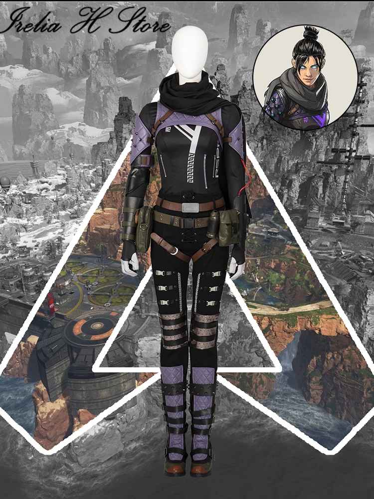Irelia H Store Wraith APEX Wraith Cosplay Costume women Game Cosplays original skin image 2