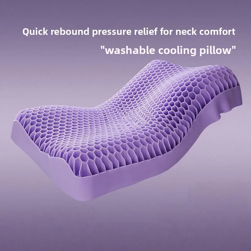 Xia Liang helps sleep and protects the cervical spine TPE no pressure pillow wave  comfortable breathable washed pectin pillow
