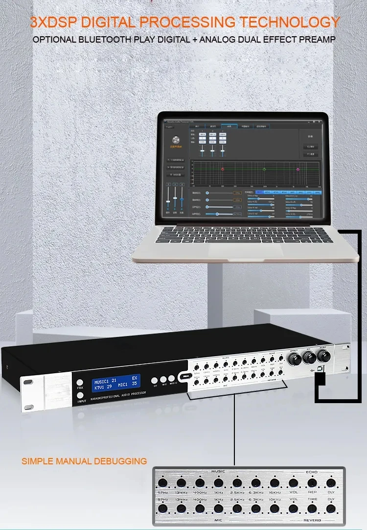 Audio Sound Equipment Mixer Audio Digital Digit Processor