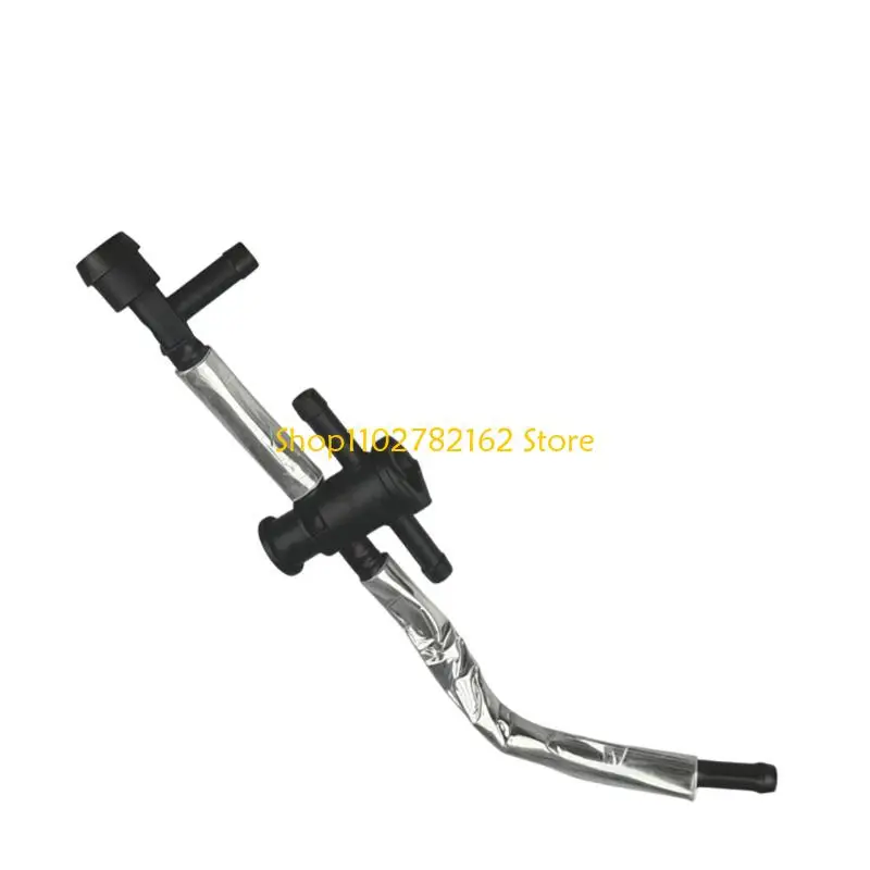 547B Engine Coolant Pipe with Silver-Colored Partial Outer Wrap Sections, Molded Connection Ends, and 059121086AH 059121086AB