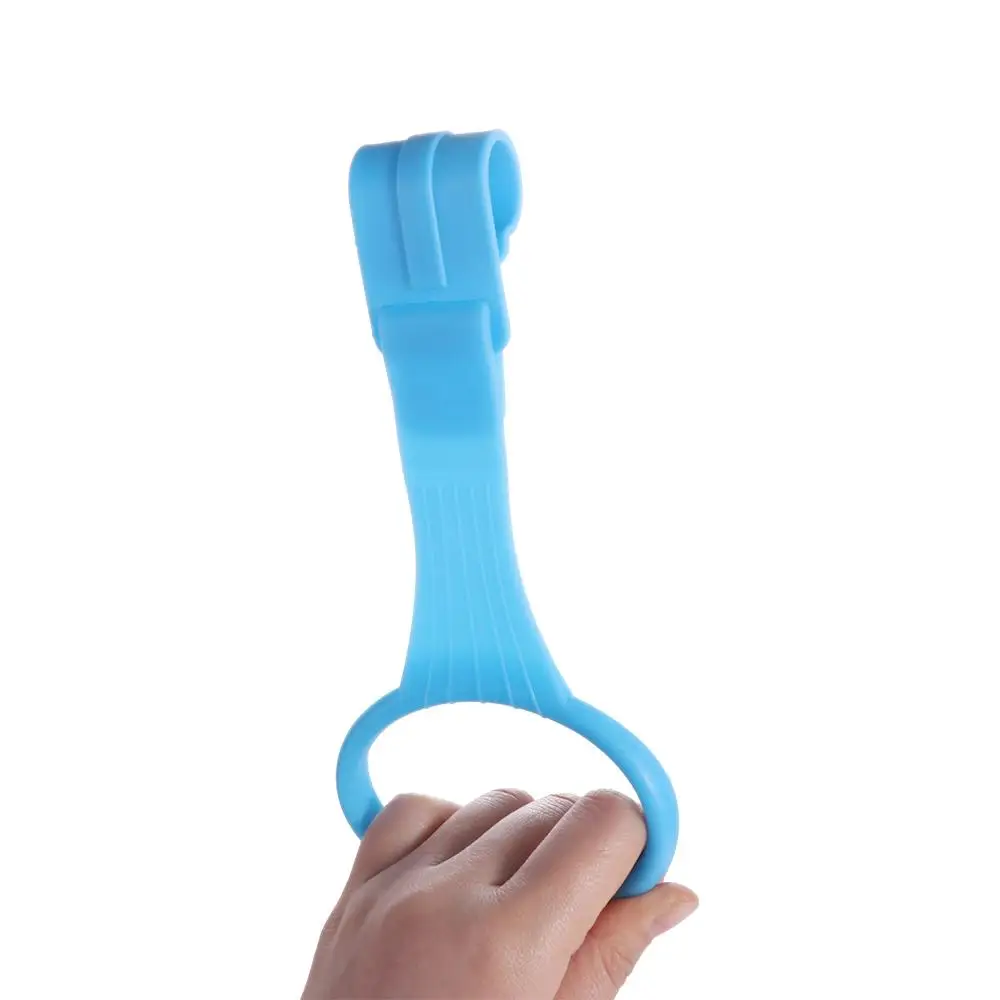 Cincin Tarik Plastik Lucu untuk Aksesoris Tempat Tidur Playpen Warna Solid Pengait Tempat Tidur Bayi Cincin Tarik Bayi Playpen